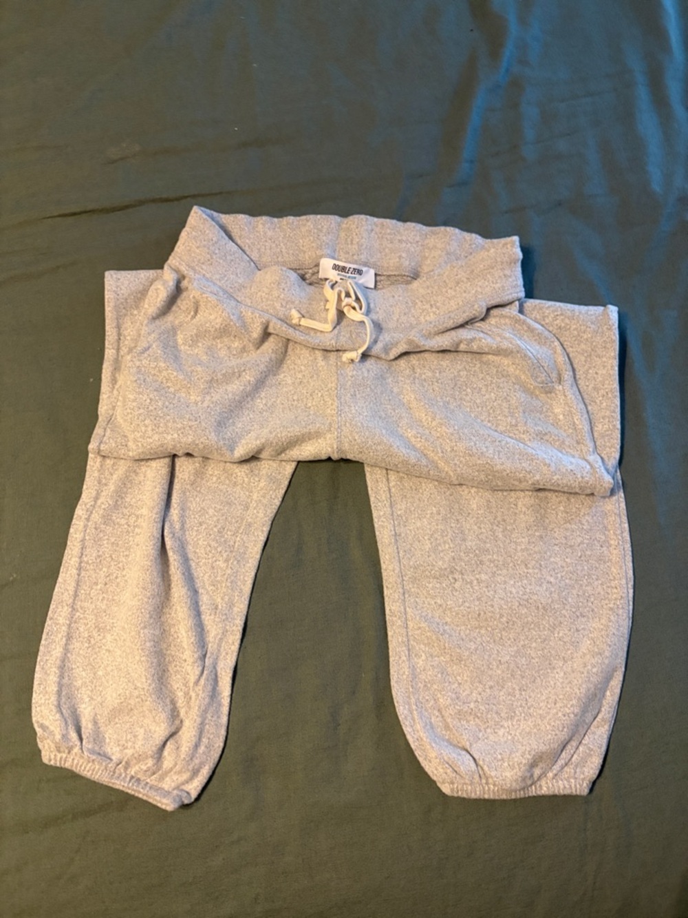 Double Zero Light Gray Jogger Sweatpants